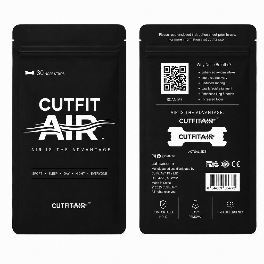 CutFit Air Performance Nasal Strips – White Edition
