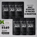 CutFit Air Mint Nasal Strips – 6 Packs