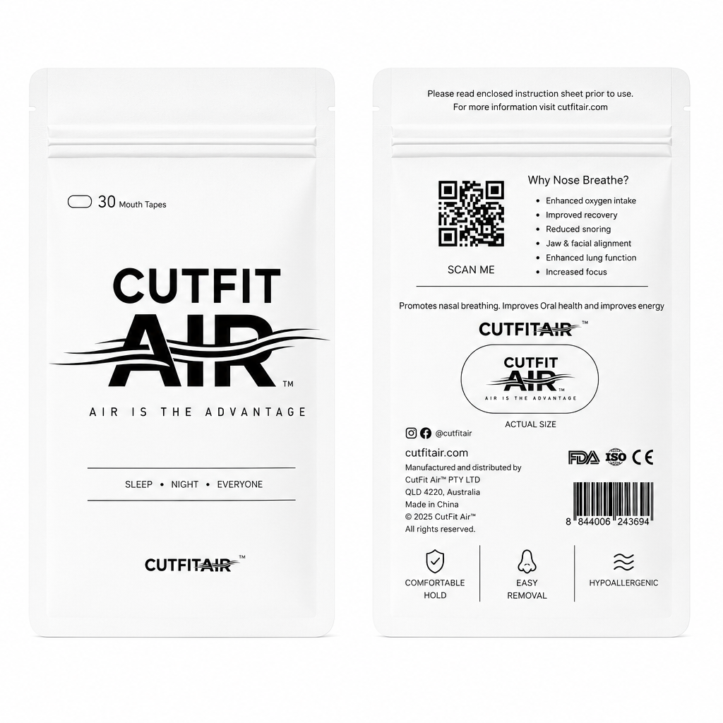 CutFit Air Mouth Tape – White Edition