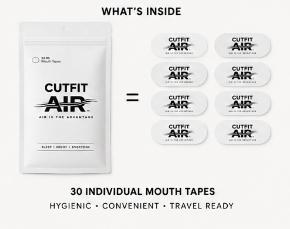 CutFit Air Mouth Tape – White Edition